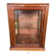 Small 1930s mahogany display cabinet, art deco apothecary cabinet