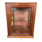 Petite vitrine à poser 1930 en bois d'acajou meuble d'apothicaire art déco