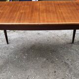 Teak table and exotic wood made in France