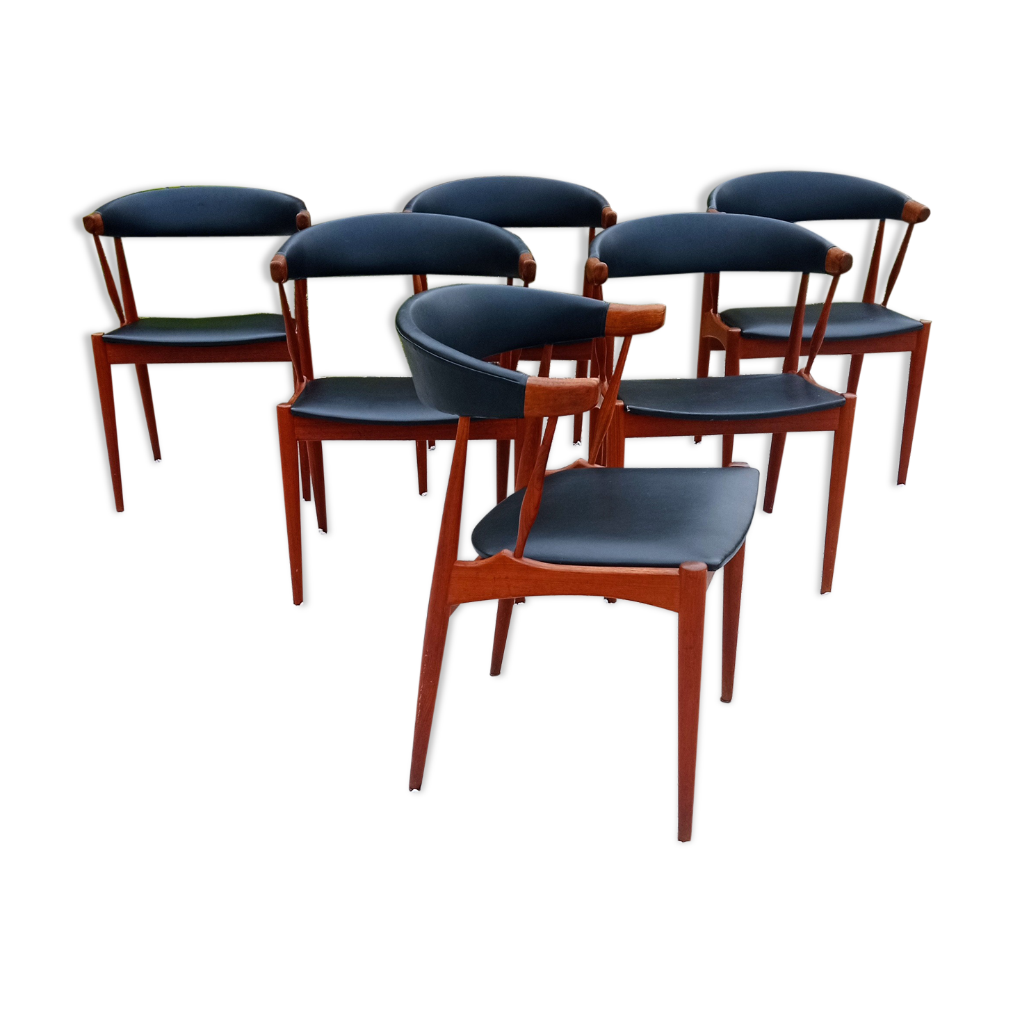 Set of 6 Johannes Andersen chairs