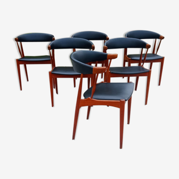 Lot de 6 fauteuils Johannes Andersen