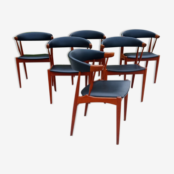 Set of 6 Johannes Andersen chairs