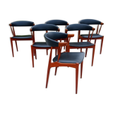 Lot de 6 fauteuils Johannes Andersen