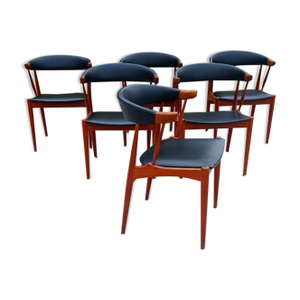 Lot de 6 fauteuils Johannes Andersen