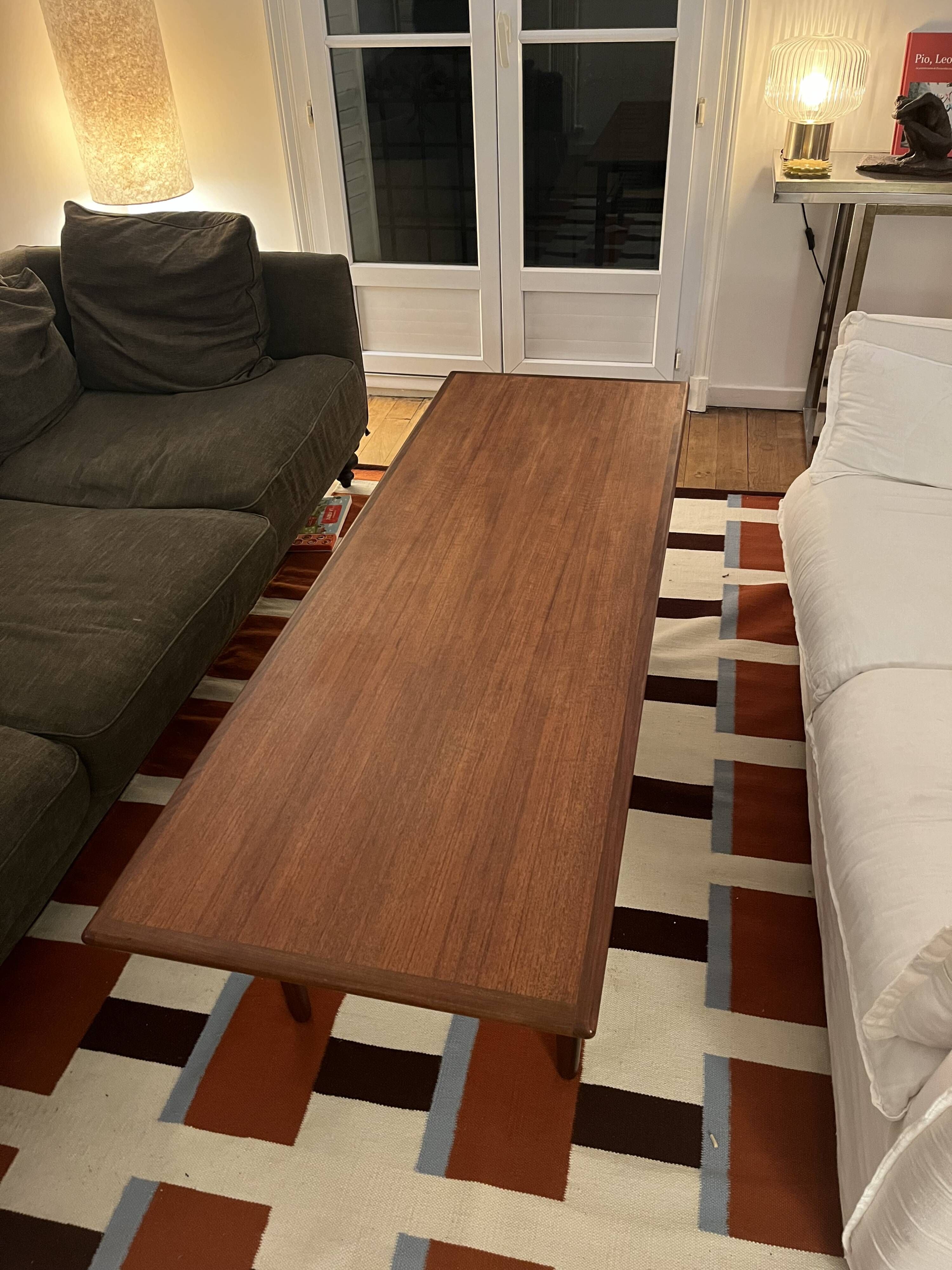 Scandinavian teak coffee table
