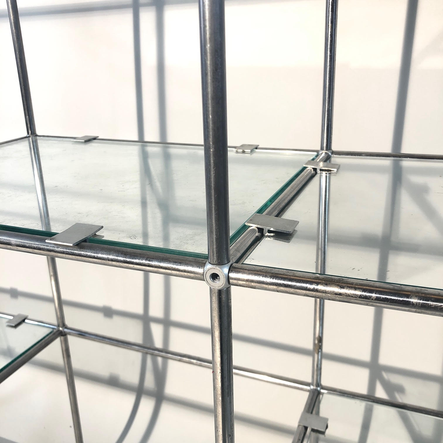 1970 chrome tubular shelf