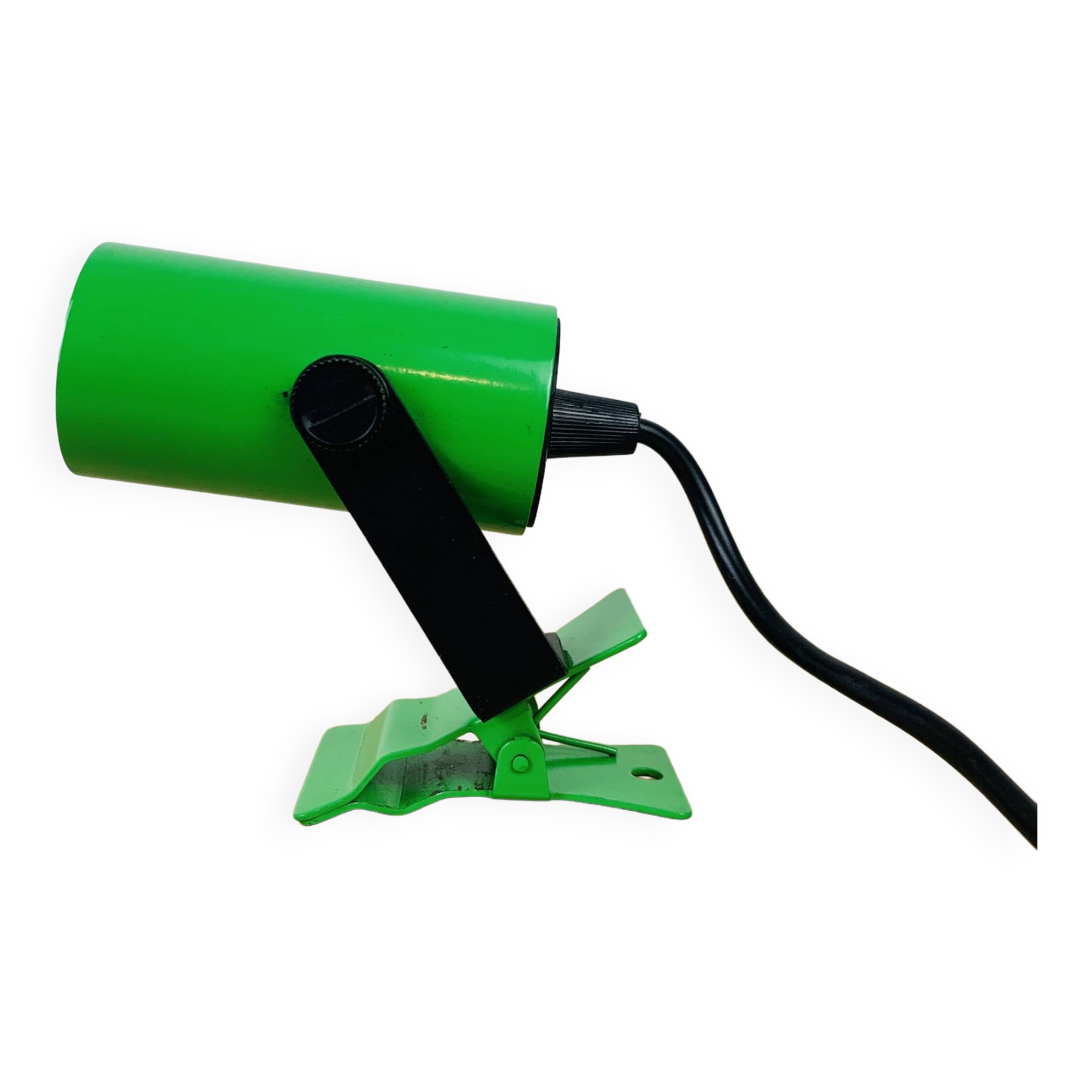 70s green clamp spot light