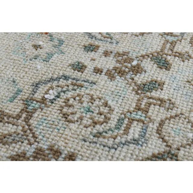 1970s Vintage Persian Handknotted Wool Beige Oversize Area Rug 276x380