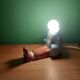 Vintage ceramic lamp 80'S, the chaise longue