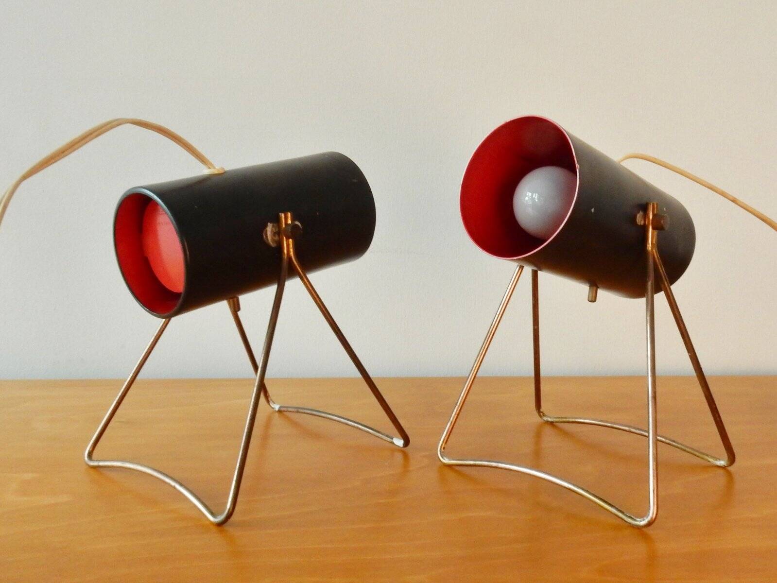 Set of 2 rare table Lamps by Svend Aage Holm Sørensen for ASEA, 1950s
