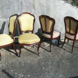 Series of 4 mahogany chairs
