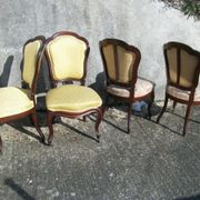 Série de 4 chaises acajou