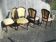 Series of 4 mahogany chairs