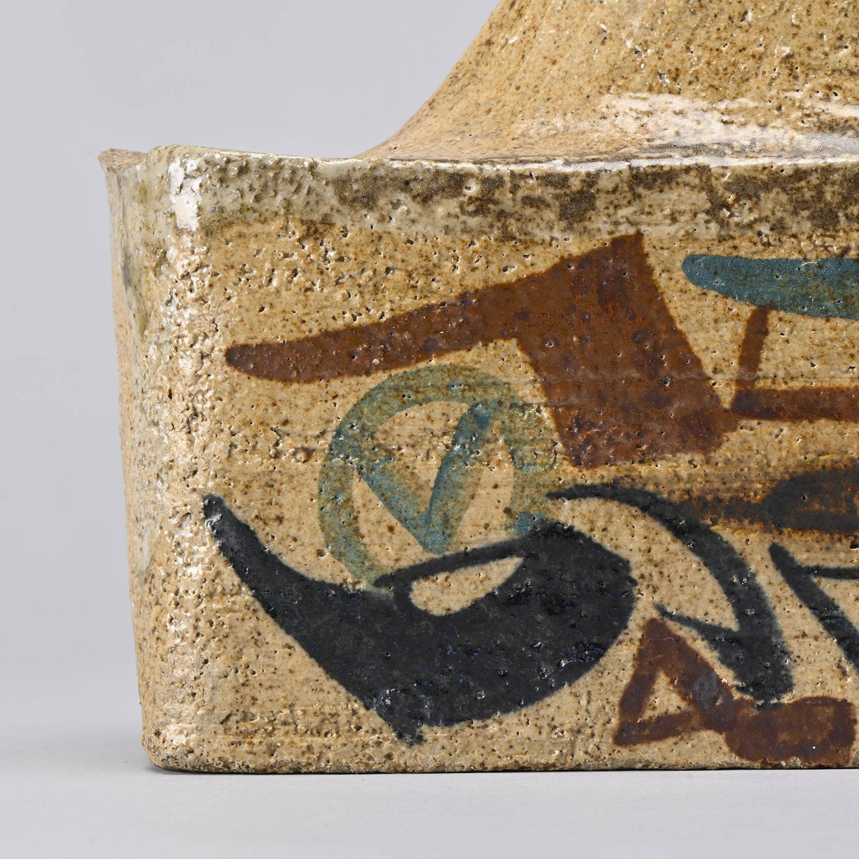 Fireclay vase by Les Argonautes, France 1960