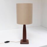Vintage Danish Teak Table Lamp, 1960s