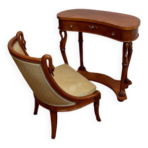 Coiffeuse rognon et sa chauffeuse