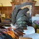Taxidermy Rooster cabinet of curiosities