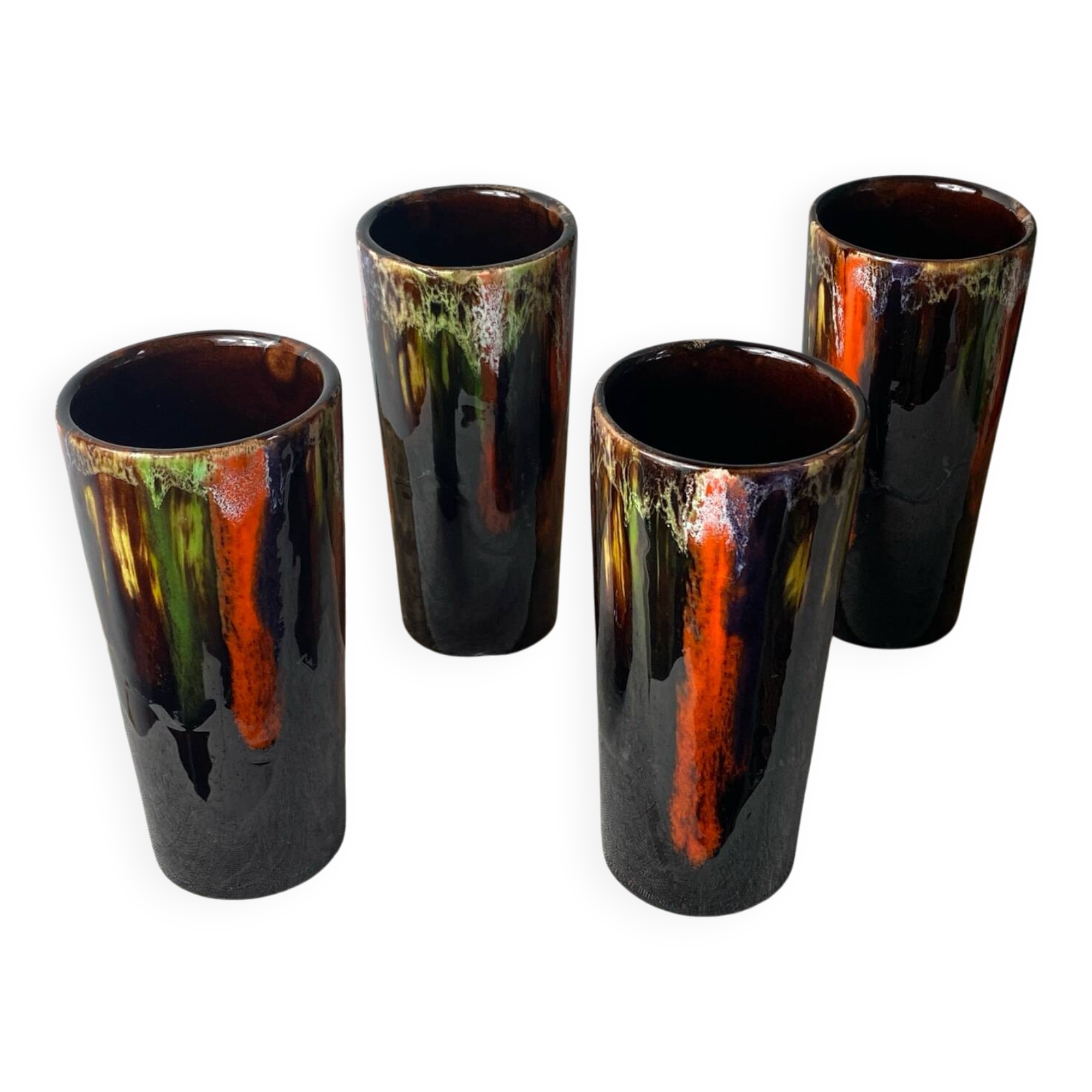 Verres  à orangeade en céramique Vallauris