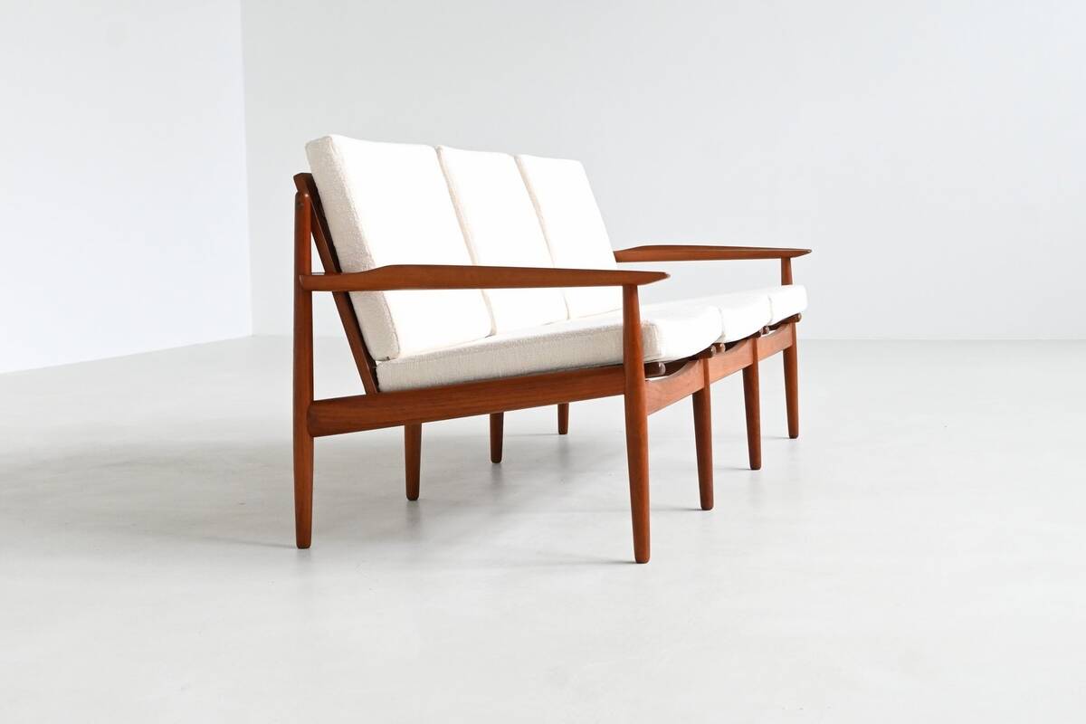 Svend Age Eriksen three-seat sofa in teak Glostrup Denmark 1960