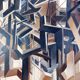 Alix Dufaux - Abstract Geometric painting 1967