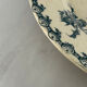 Old round ironstone plate from Gien, Chardons model - serving plate.