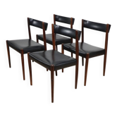 Set of 4 Scandinavian chairs in rosewood – Denmark – 1960s