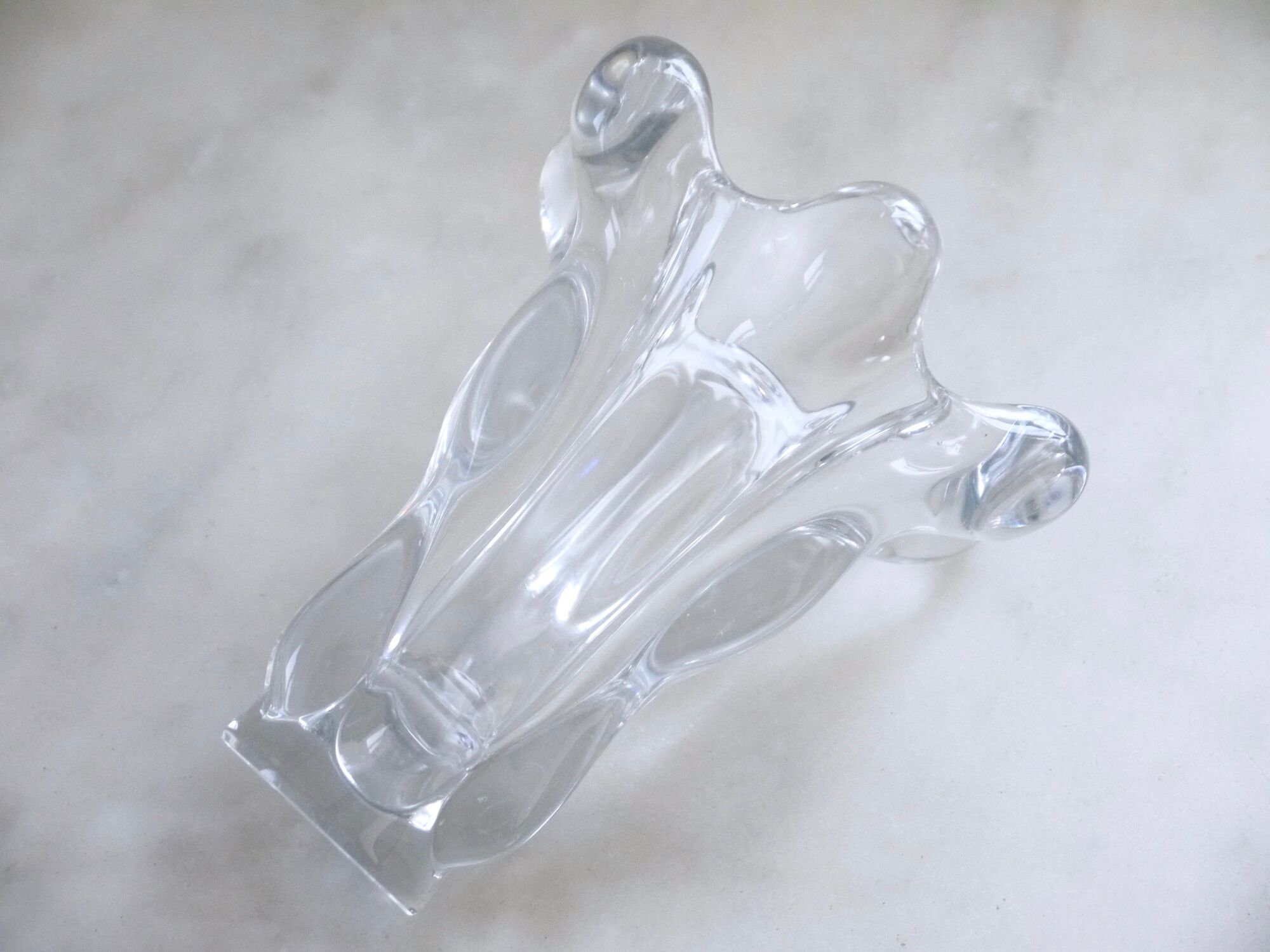 Vase vintage "cascade of Crystal" - design years 50-60 "cristallerie of valves-Châtel"