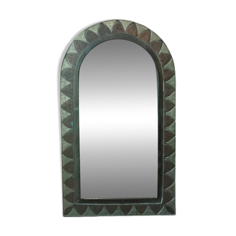 Moroccan copper and brass mirror from the 70s/80s