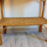 Rattan console / vintage 60s-70s
