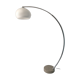 Floor lamp arc 1970 chrome and plastic marble