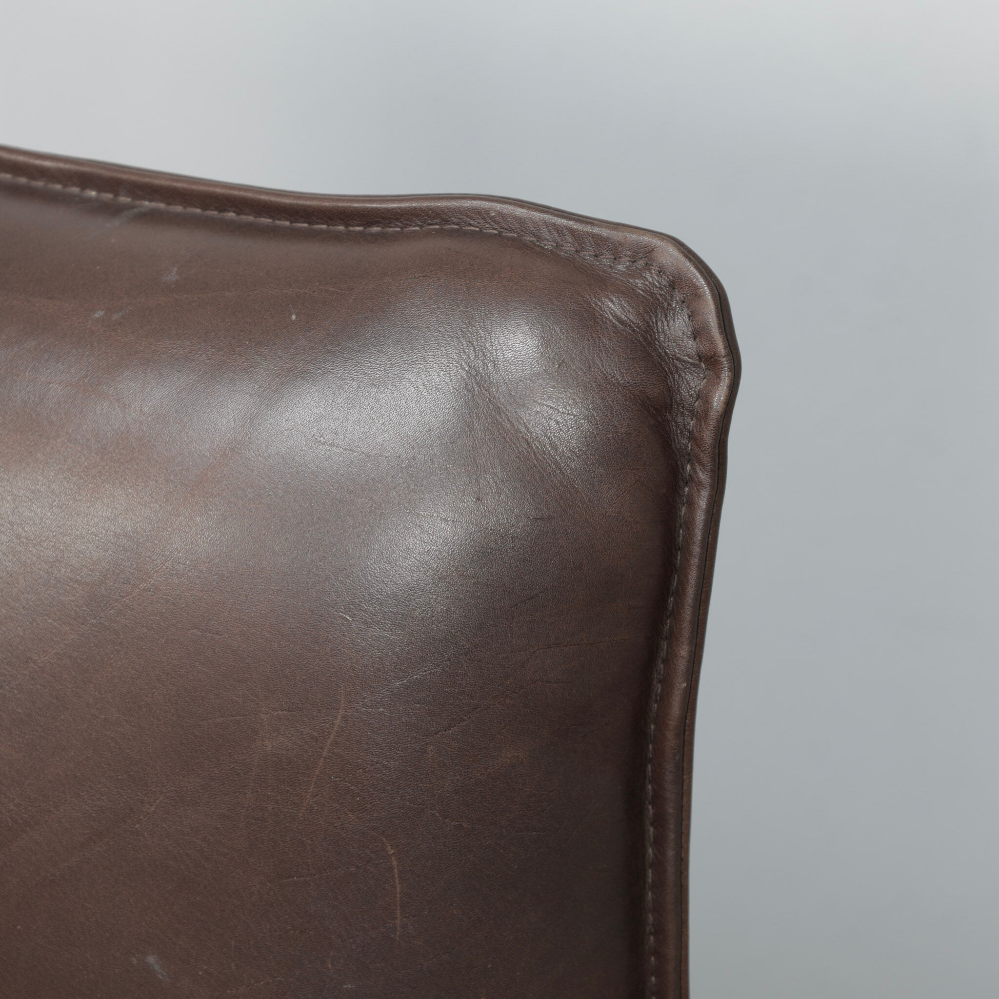 "The Rock" leather 2-seater sofa by Gerard van den Berg for Montis (1970s)