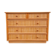 Commode Maugrion for Roche Bobois, wood and rattan, 80s