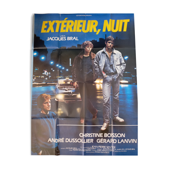 Affiche exterieur nuit