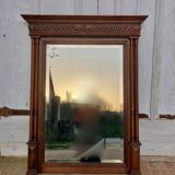 Rectangular mirror, wooden trumeau 120x139