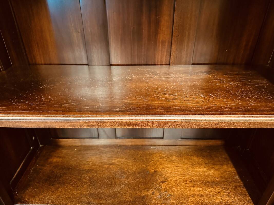 Classic English Mahogany Library Bookcase