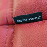 LIGNE ROSET Togo Sofa Indiana Red Leather Michel Ducaroy