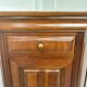 French vintage corner cabinet in solid wood by Ernest Ménard.