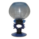 Coupe de verre Murano décorative bleu cobalt
