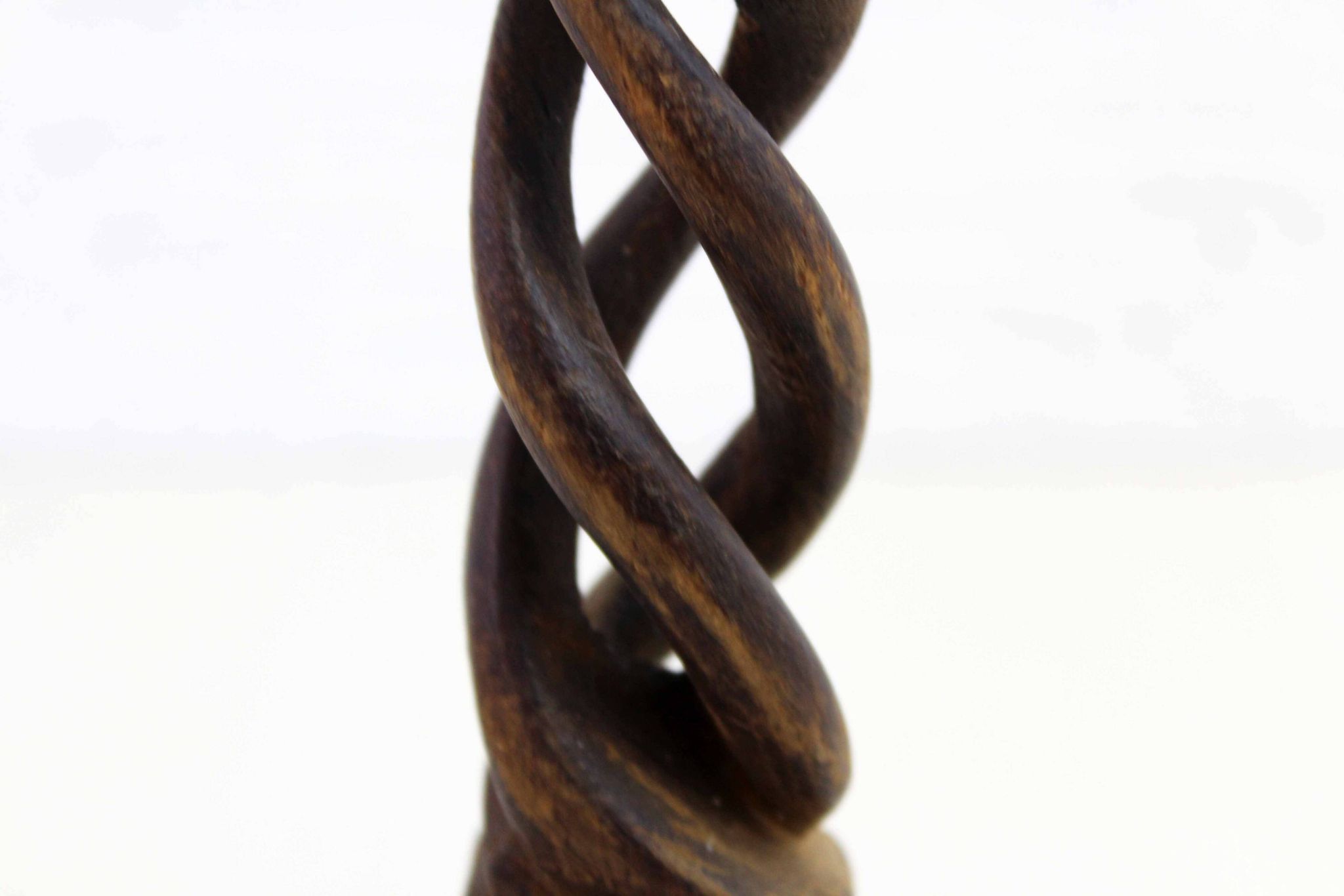 Carved wooden candle holder 1950