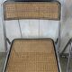 Paire de chaises pliantes chrome et cannage