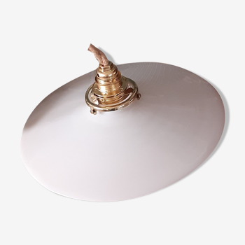 Suspension baladeuse opaline blanche