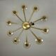 Venetian chandelier in mordoré murano glass by venini circa 1940
