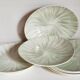 Nine earthenware plates from Salins-les-Bains vintage