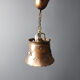Brutalist copper pendant light, 1970s