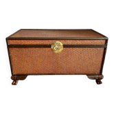 Wooden and cane trunk