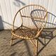 Vintage rattan armchair
