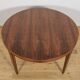Mid-Century Round Rosewood Extending Dining Table by Severin Hansen for Haslev Møbelsnedkeri, Denmark, 1960s