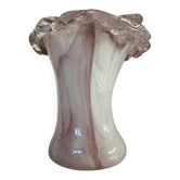 Vase champignon vintage en pâte de verre