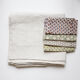 Tablecloth and linen towels upcycled mismatched patterns