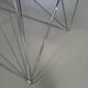 Steel and glass dining table by Max Sauze for Max Sauze Studio, 1970s